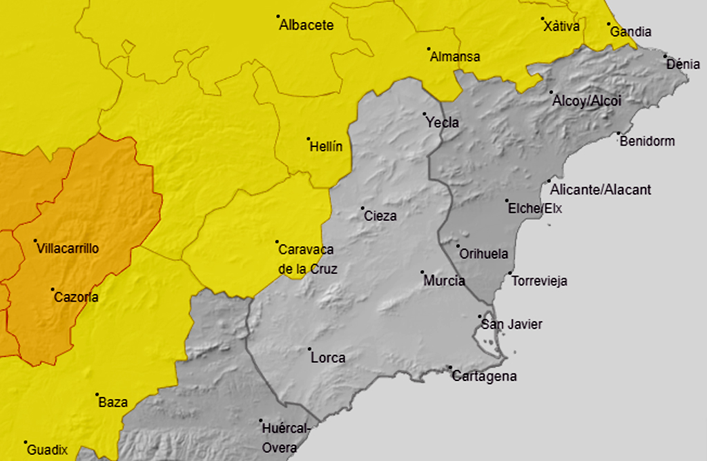 Temperaturas mínimas en ascenso para un lunes soleado en Totana